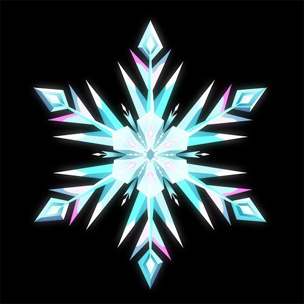 Frozen motif image used for the construction kit design